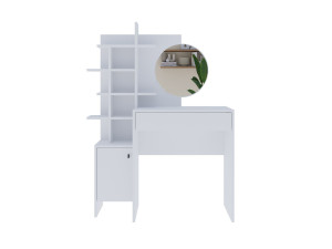 Mup" wooden make-up table 105 x 35 x 151 cm - White