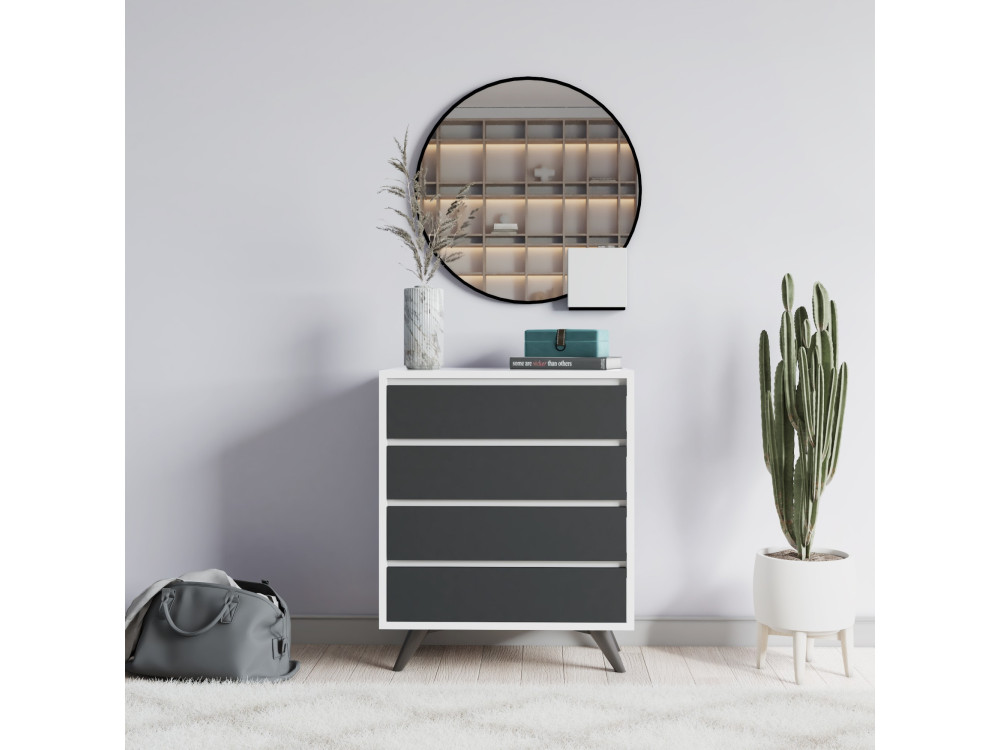 Parametre 2 70 x 40 x 86 cm Parametre 1 Gris anthracite et blanc