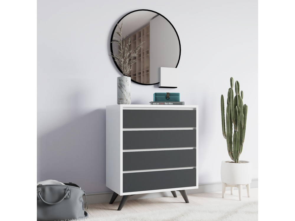 Parametre 2 70 x 40 x 86 cm Parametre 1 Gris anthracite et blanc