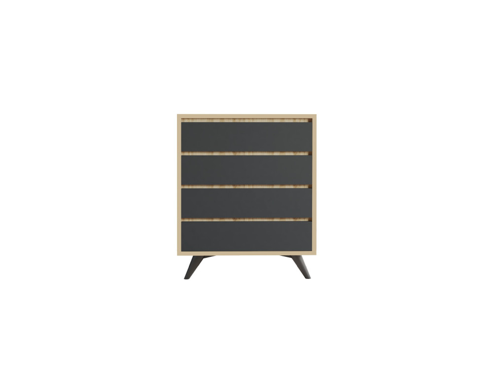 Parametre 2 70 x 40 x 86 cm Parametre 1 Gris anthracite et marron