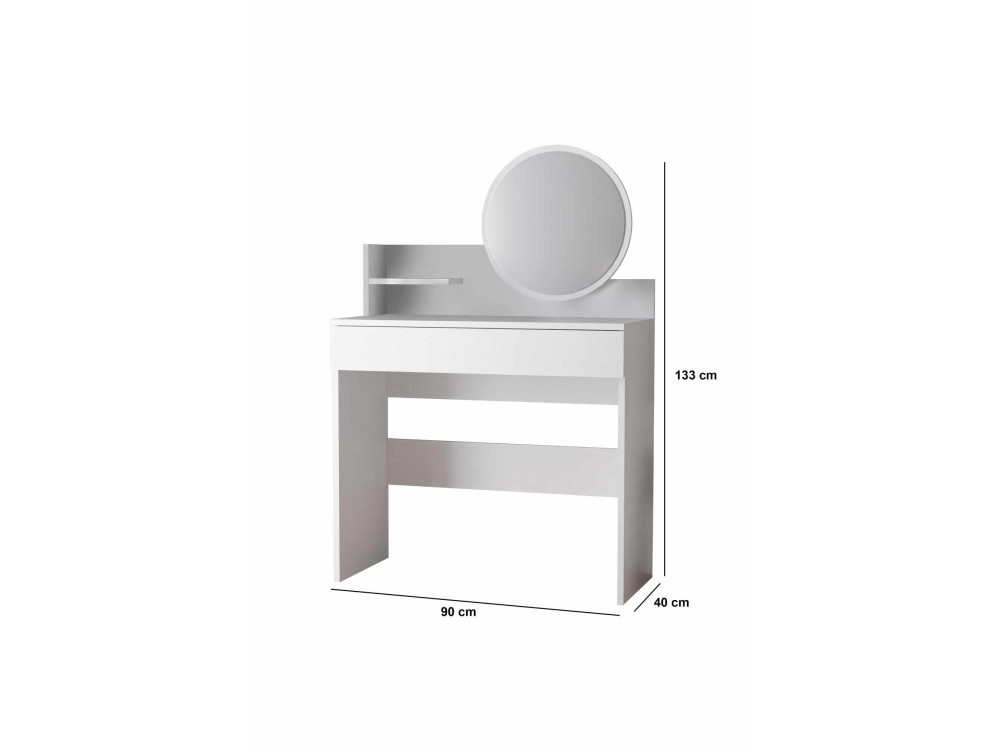 Parametre 1 Blanc Parametre 2 90 x 40 x 133 cm