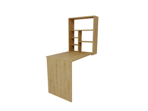 Sedir" wooden make-up table - 90 x 59 x 74 cm - Beige