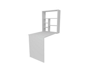 Sedir" wooden make-up table - 90 x 59 x 74 cm - White