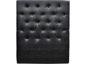 Padded headboard  90cm "Deco" made of PVC - BLACK