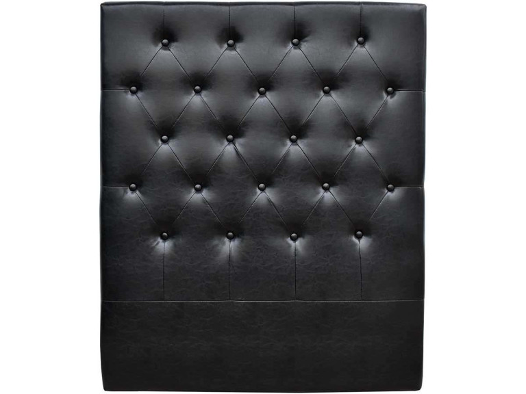 Padded headboard  90cm "Deco" made of PVC - BLACK