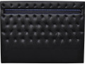 Headboard with LED  "Deco"  - 160 x 200 cm - White - Black