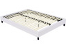 Upholstered slatted base - 140 x 190 cm - 20 slats - White