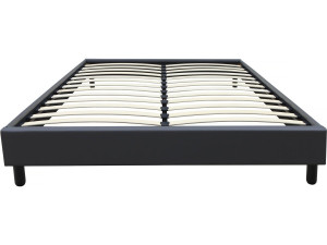 Andy box spring - 160 x 200 cm - PVC - Anthracite gray