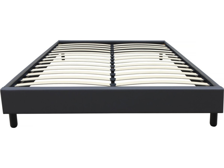 Andy box spring - 160 x 200 cm - PVC - Anthracite gray