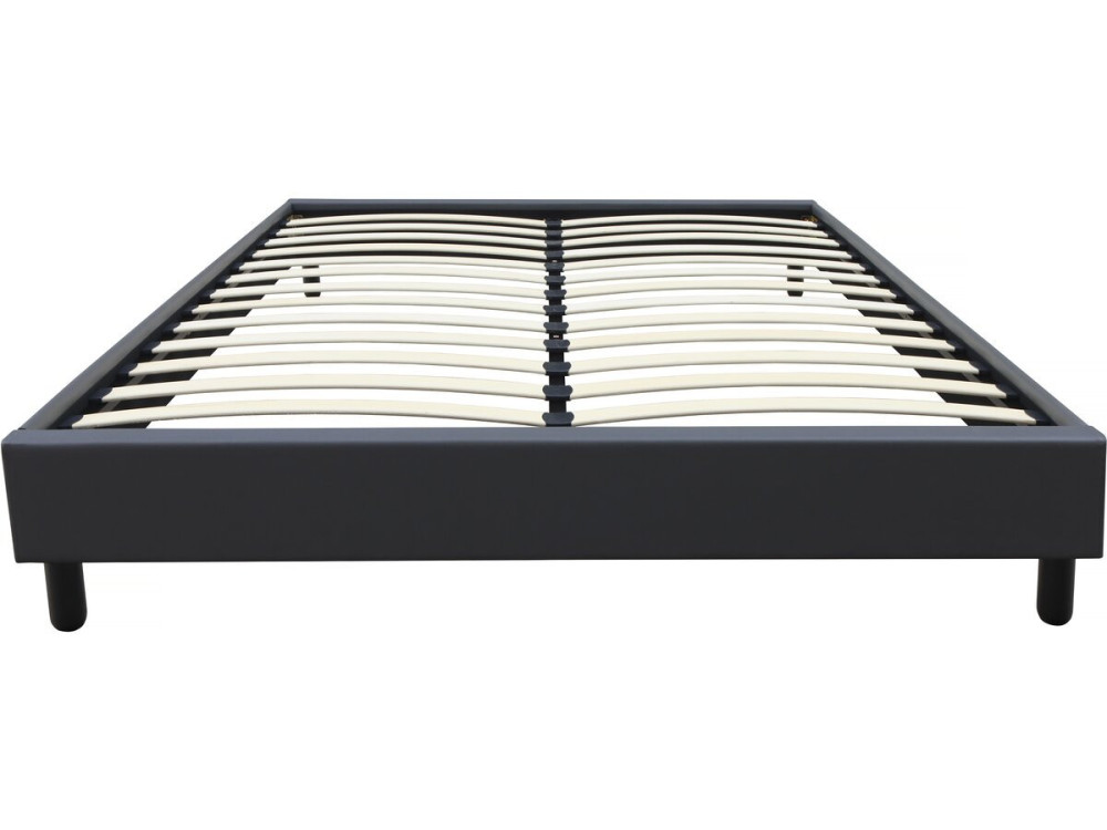 Andy box spring - 160 x 200 cm - PVC - Anthracite gray