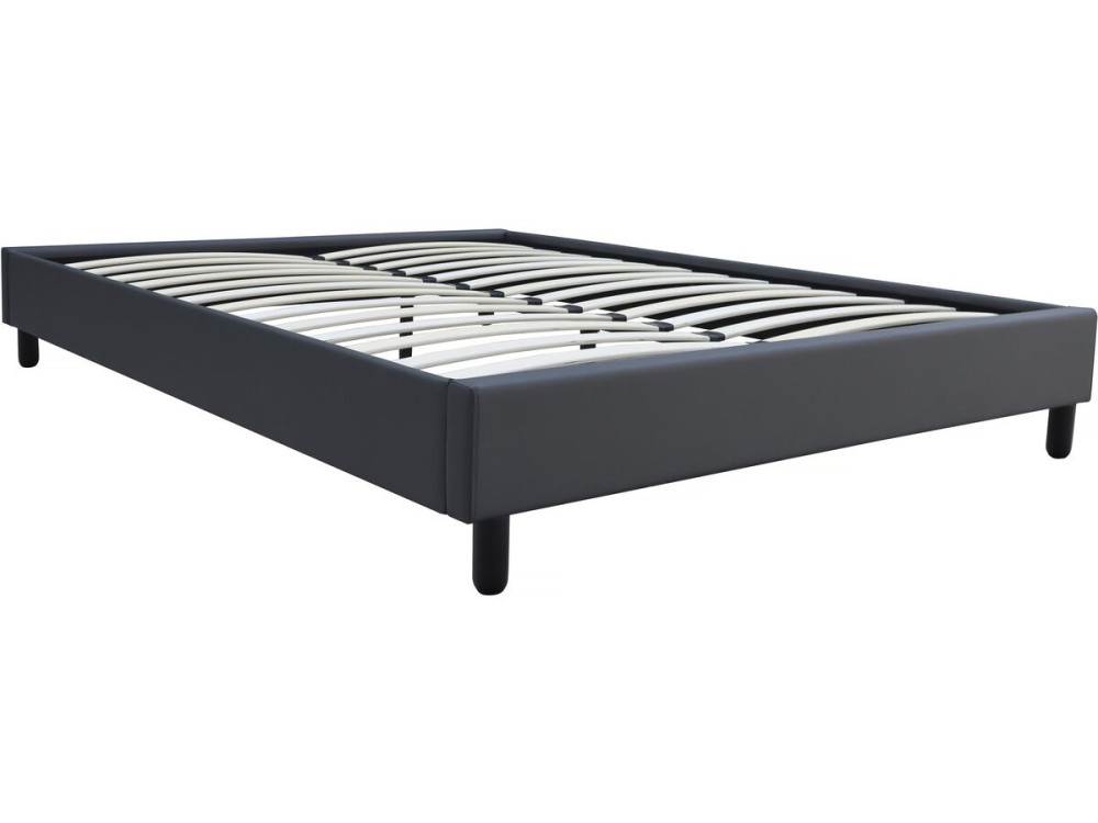 Andy box spring - 160 x 200 cm - PVC - Anthracite gray