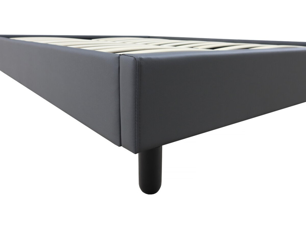 Andy box spring - 160 x 200 cm - PVC - Anthracite gray