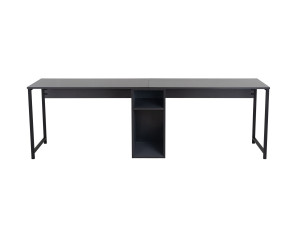 Twin Study Desk - 240 x 60 x 74 cm - AnthraciteBlack