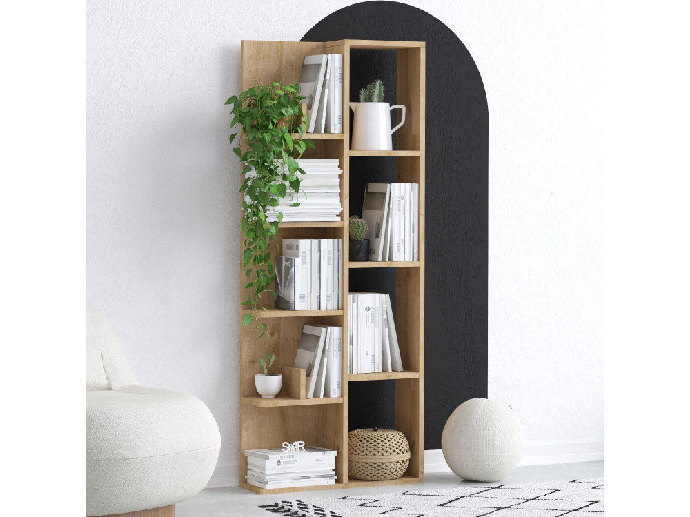 Lily" wooden bookcase - 60 x 18 x 150...