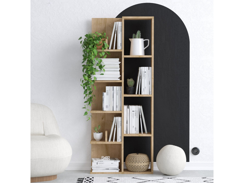Lily" wooden bookcase - 60 x 18 x 150...