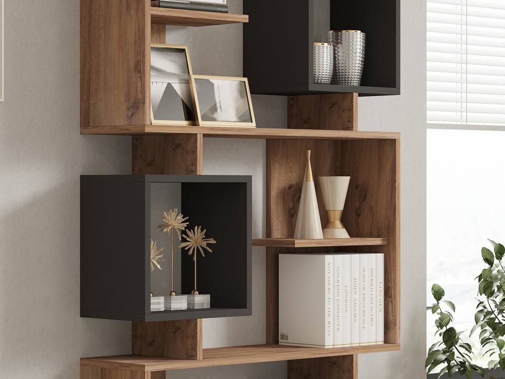 Icardi" wooden bookcase - 90 x 24 x...
