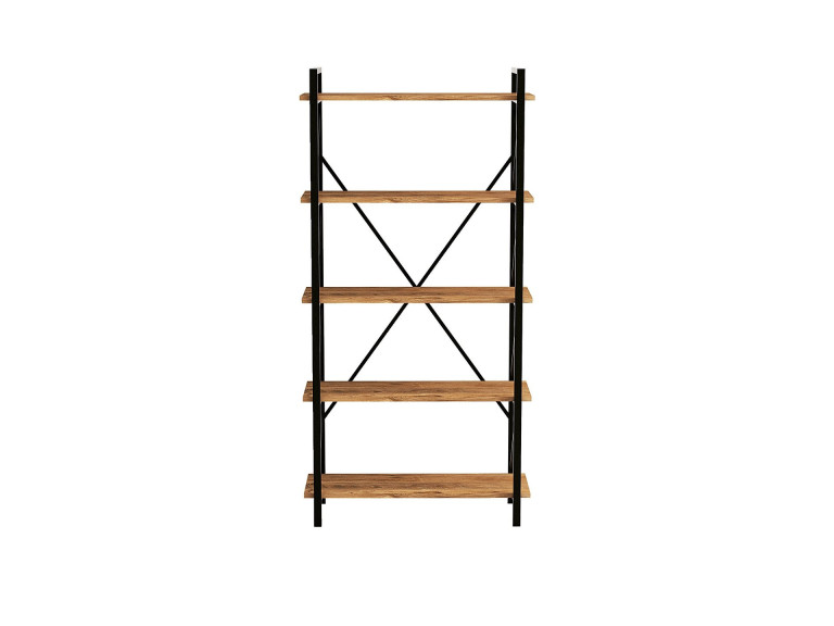 Nero" wooden bookcase - 90 x 33 x 180...