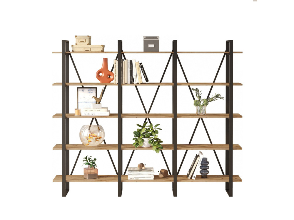 ML4" wooden bookcase - 219 x 34 x 180...