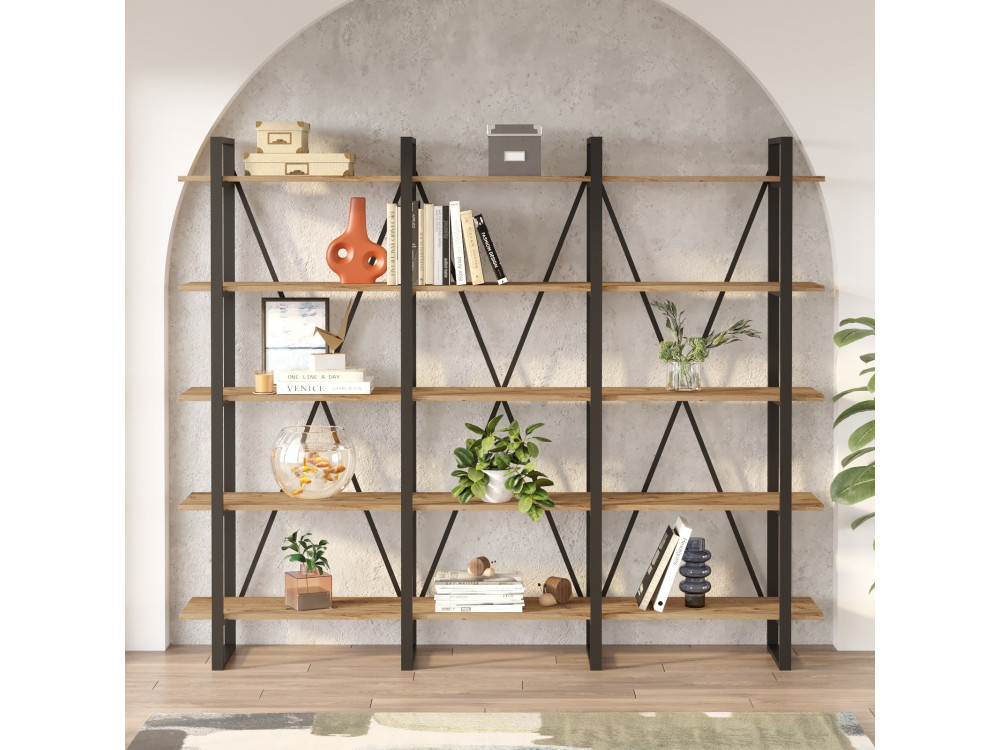 ML4" wooden bookcase - 219 x 34 x 180...