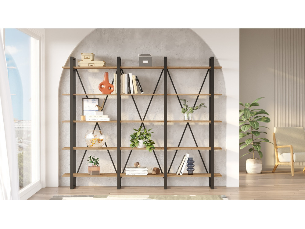 ML4" wooden bookcase - 219 x 34 x 180...