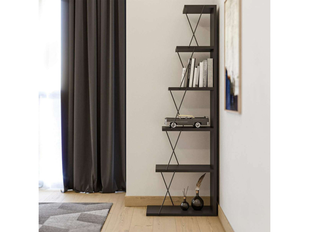 Melinos" wooden bookcase - 50 x 22 x...