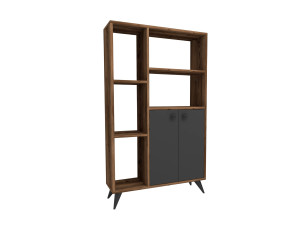 Meldan" wooden bookcase -...