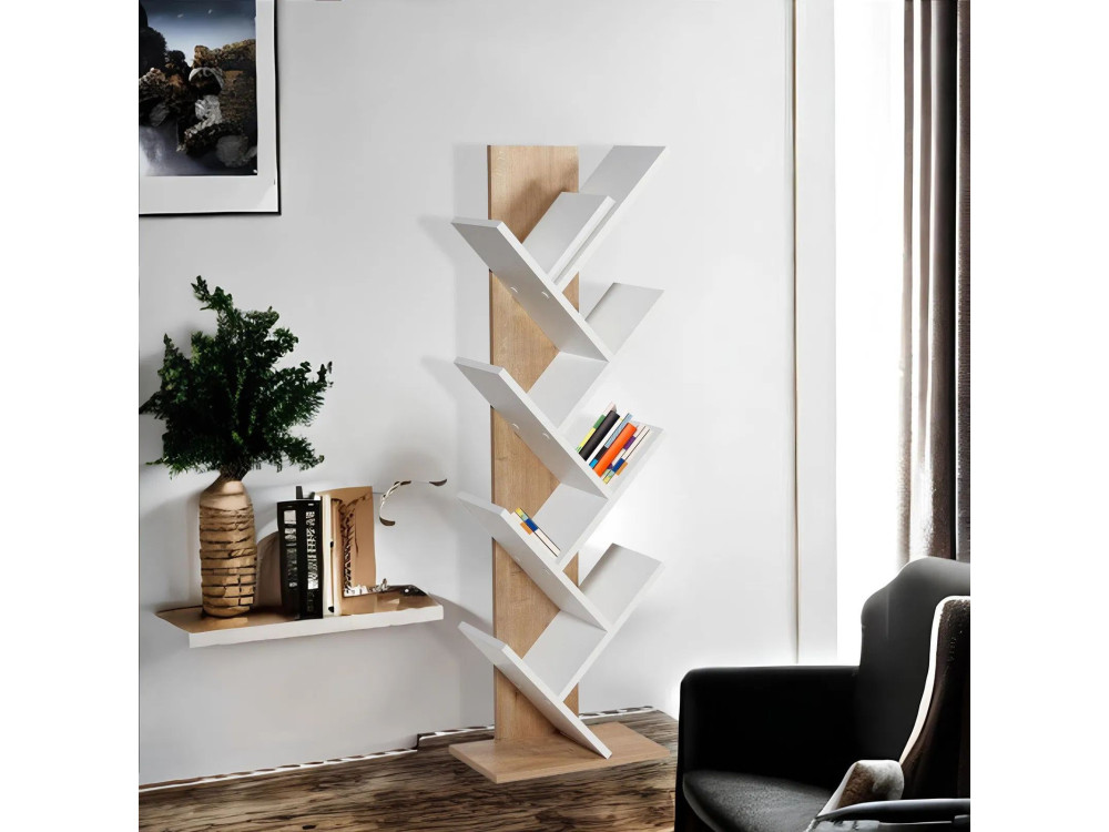 Tuval 066" wooden bookcase - 46 x 22...