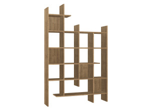 Manco" wooden bookcase - 122 x 25 x 188 cm - Hitit