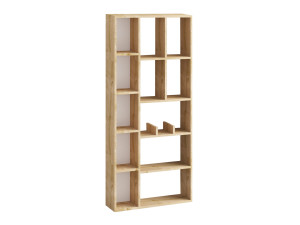Demios" wooden bookcase - 75 x 18 x 170 cm - Sapphire Oak