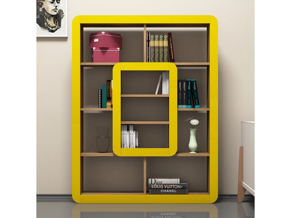 Orkide" wooden bookcase - 108 x 21 x...