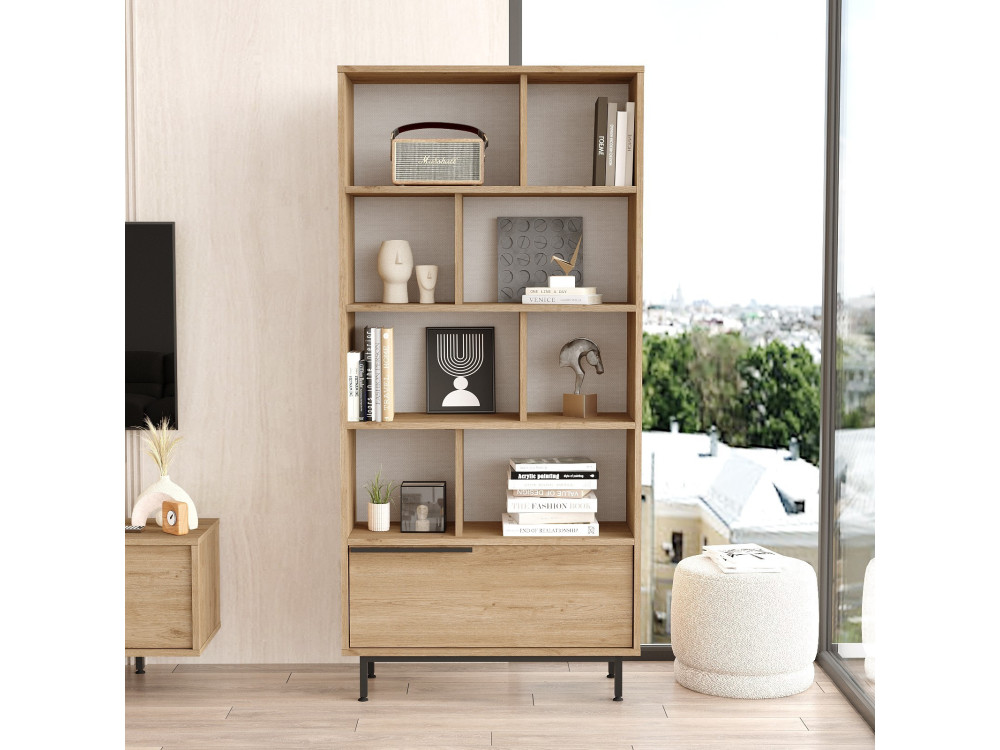Calvin" wooden bookcase 83.9 x 29.5 x...