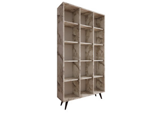 Zipa" wooden bookcase 100 x 25 x 184 cm - Oak
