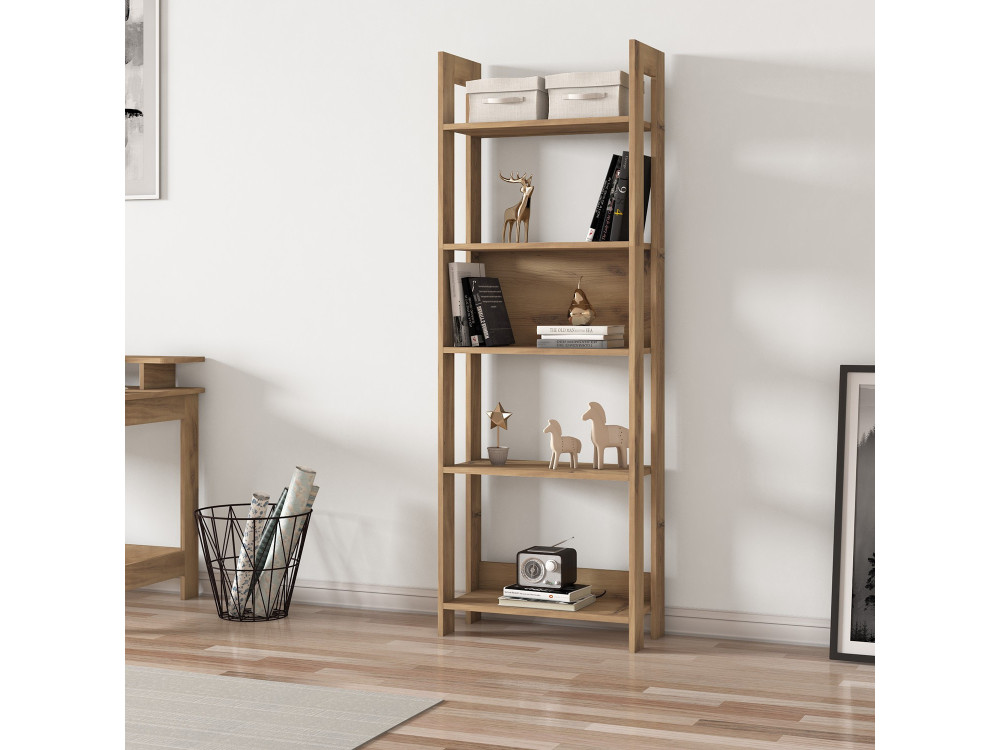 Country" wooden bookcase - 64 x 30 x...