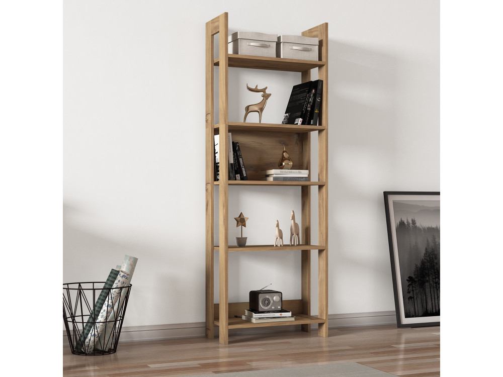 Country" wooden bookcase - 64 x 30 x...