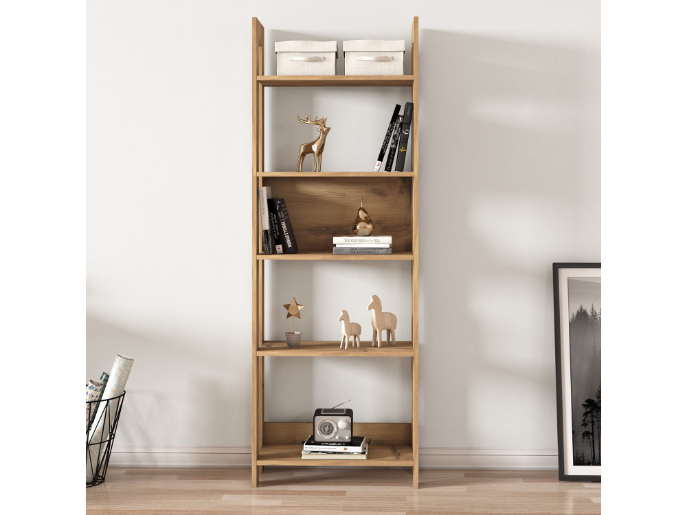 Country" wooden bookcase - 64 x 30 x...