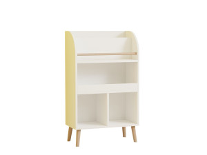 Minola" wooden bookcase - 60 x 30 x 102 cm - White