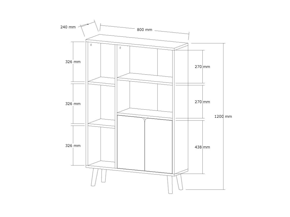 Parametre 1 Beige Parametre 2 80 x 24 x 120 cm