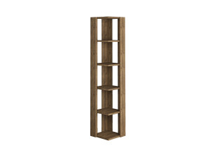 Nati" wooden bookcase - 32 x 32 x 161 cm - Brown