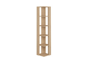 Nati" wooden bookcase - 32 x 32 x 161 cm - Beige