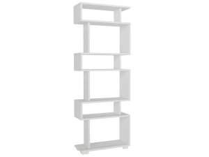 Blok" wooden bookcase - 60 x 19 x 165 cm - White