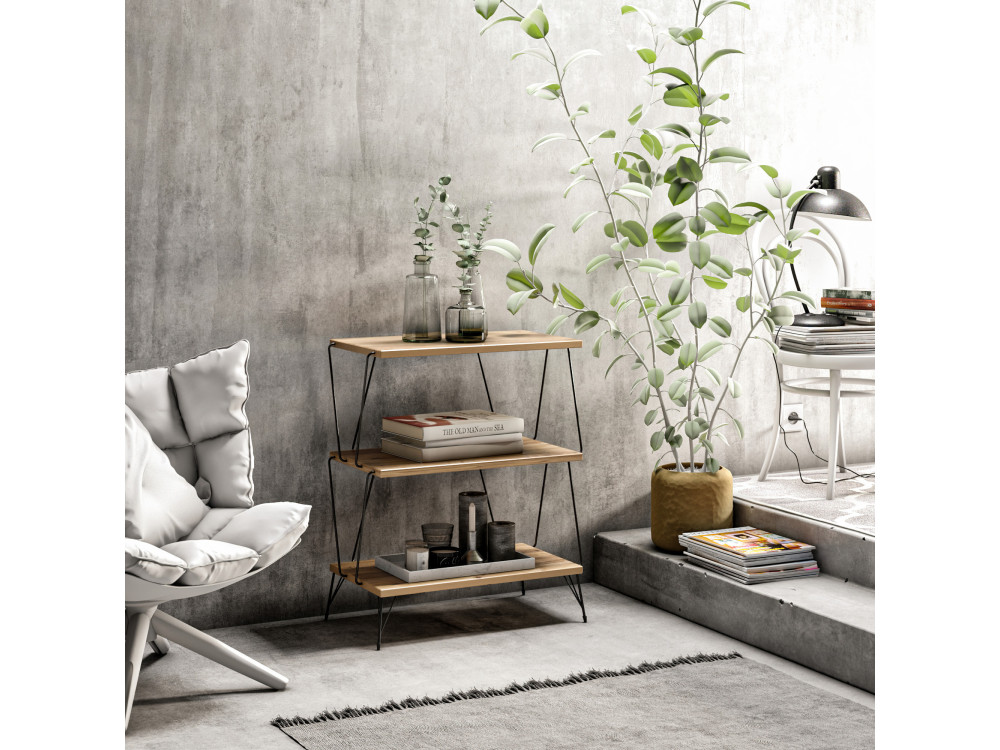 Lazandos" wooden bookcase - 46 x 30 x...