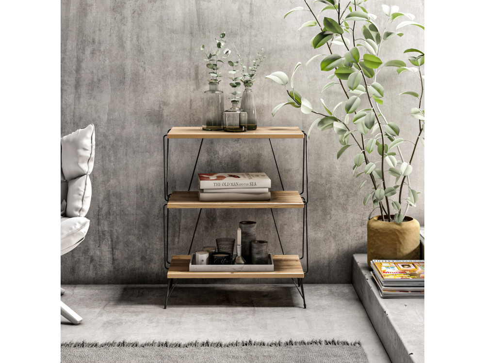 Lazandos" wooden bookcase - 46 x 30 x...