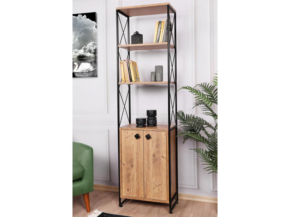 Tervel" wooden bookcase - 49 x 30 x...