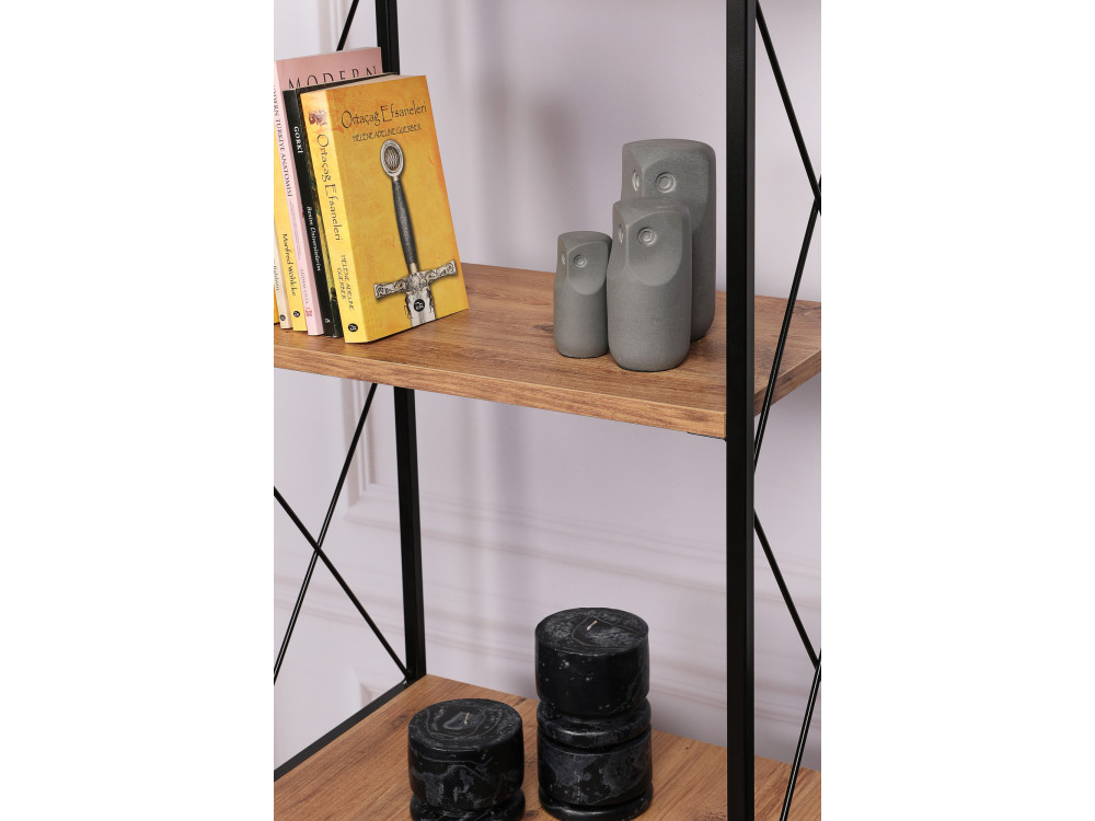 Tervel" wooden bookcase - 49 x 30 x...