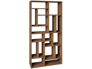 Nicola" wooden bookcase - 90 x 30 x 180 cm - Brown