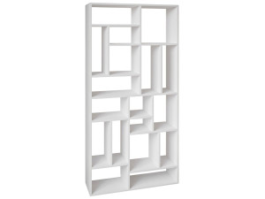 Nicola" wooden bookcase - 90 x 30 x 180 cm - White