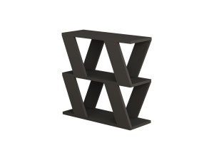 Lazena" wooden side table - 60 x 22 x 57 cm - Anthracite