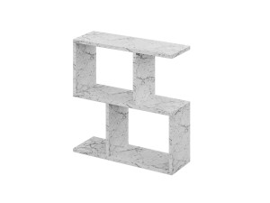 Homemania" wooden coffee table 60 x 20 x 60 cm - Carrara marble