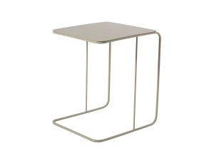 Poet" metal side table 47 x 46 x 57 cm - Taupe