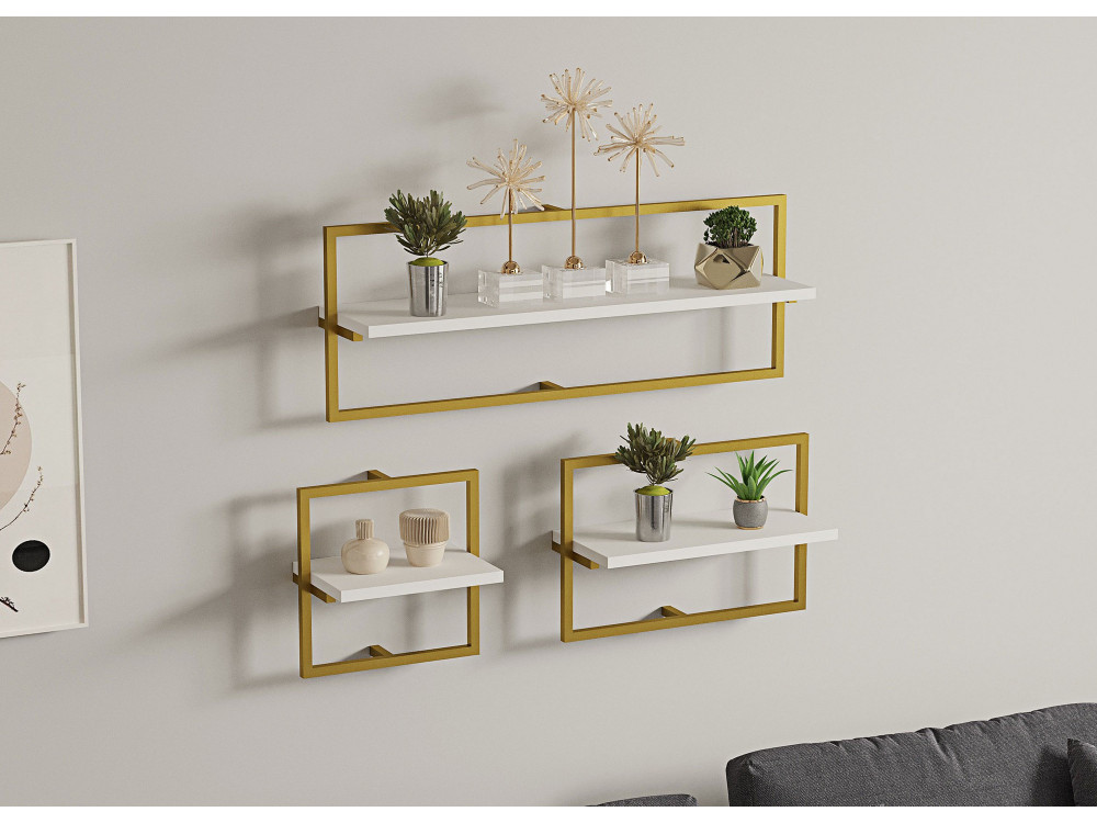 Yeso" wooden wall shelf - 80 x 20 x...